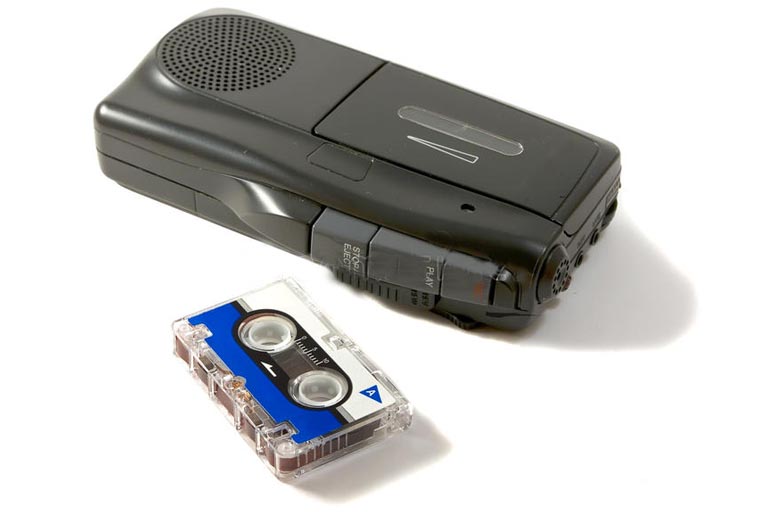 micro cassette de dictaphone